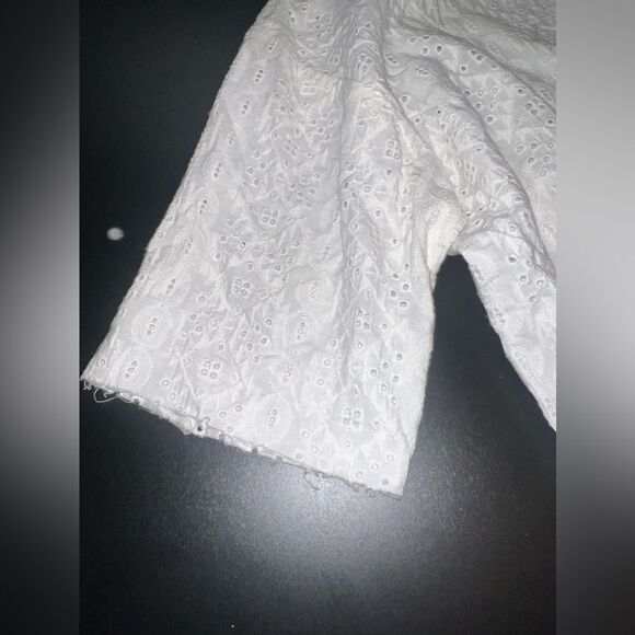 Current Elliot White Eyelet 100% cotton Dress Size 1 (Small) EUC - Picture 6 of 12